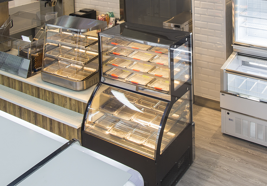 自携式冷热一体陈列柜